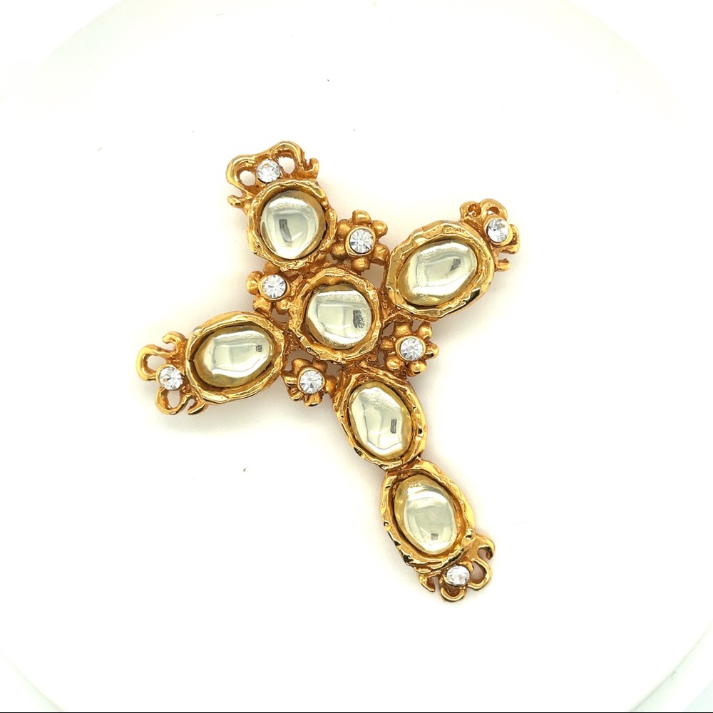 Christian Lacroix Cross Pendant 1990s